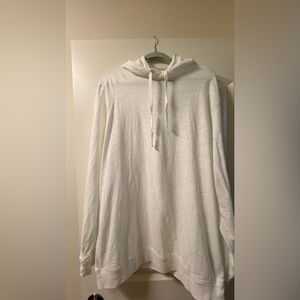 Faherty Off-White Hooded Lightweight Long-Sleeve Shirt